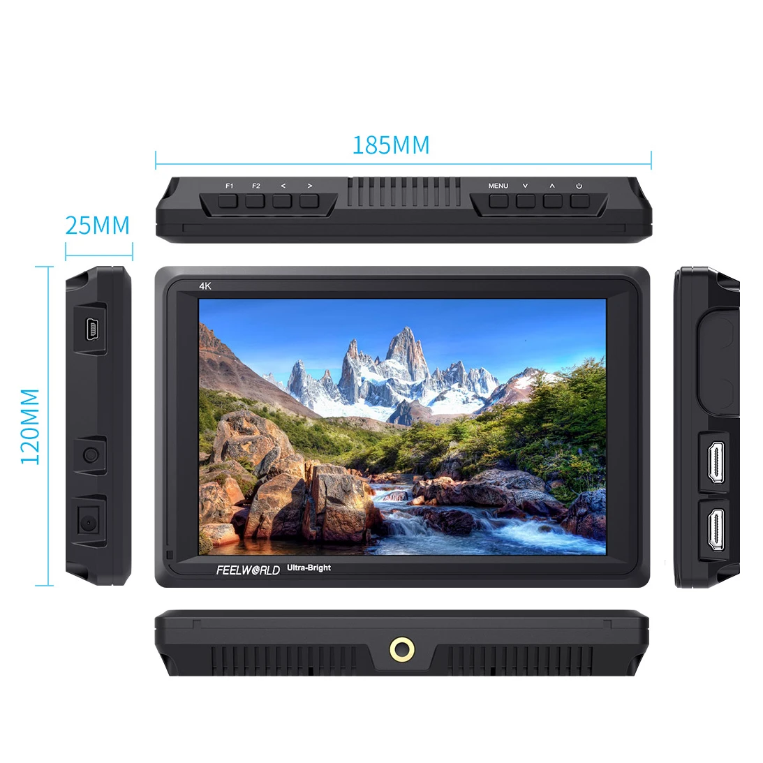 Монитор камеры Feelworld FW279 4k 7 дюймов Ультраяркий 2200nit для монитор цифровой