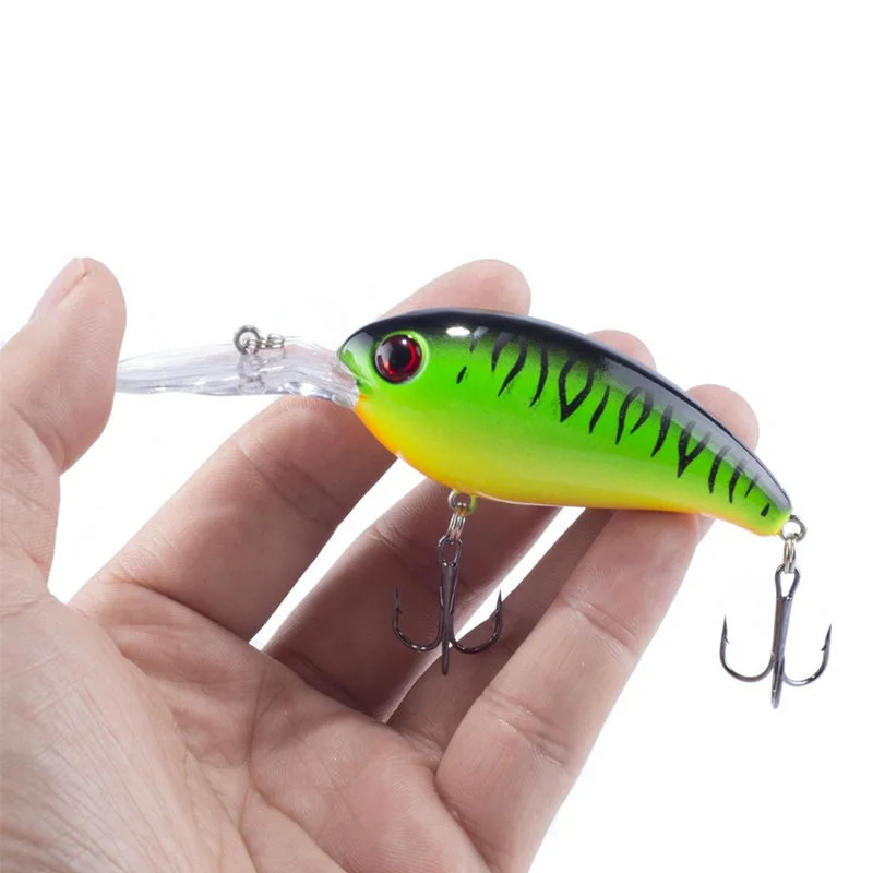 

HiUmi 14.5g 10cm Crankbait Fishing Wobblers Hard bait Bass Spinner Fishing Lures 7 Colors Pesca fishing Tackle Accessories