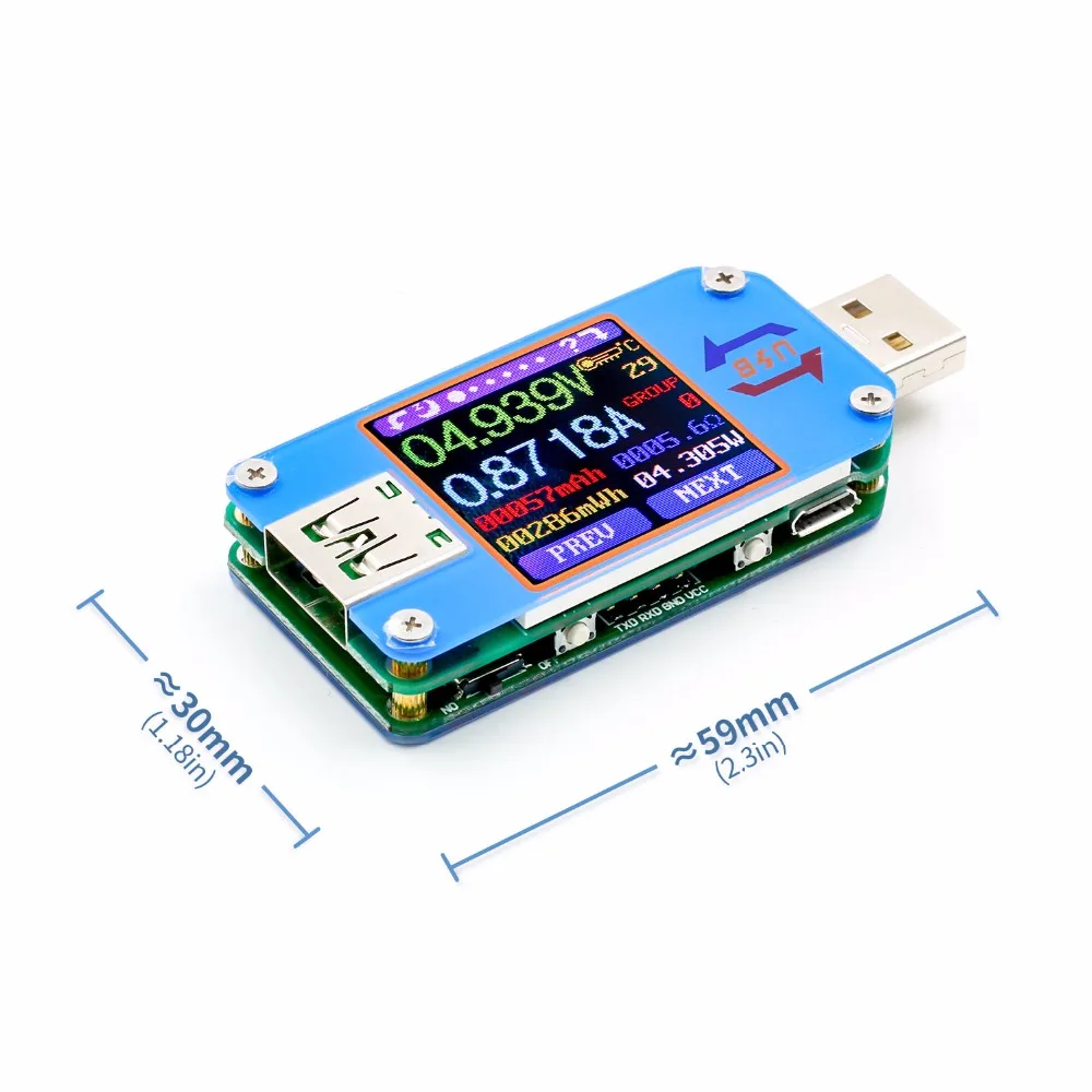 UM25 UM25C Для APP USB 2 0 Type C ЖК Вольтметр Амперметр для измерения напряжения|Измерители