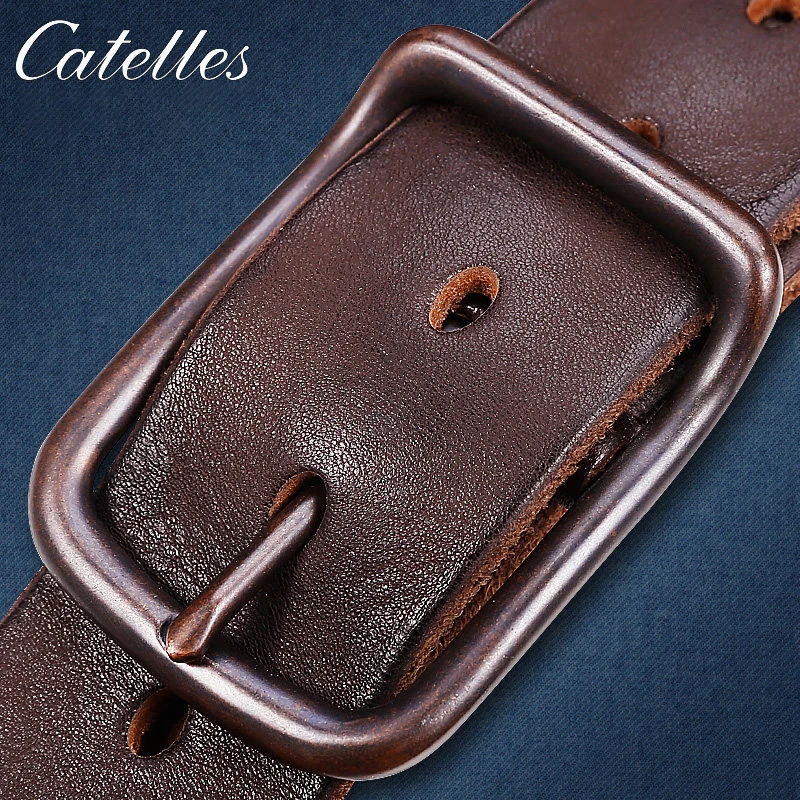 Мужской ремень из натуральной кожи с пряжкой язычком 6010|belt for men leather|vintage beltmale belt |