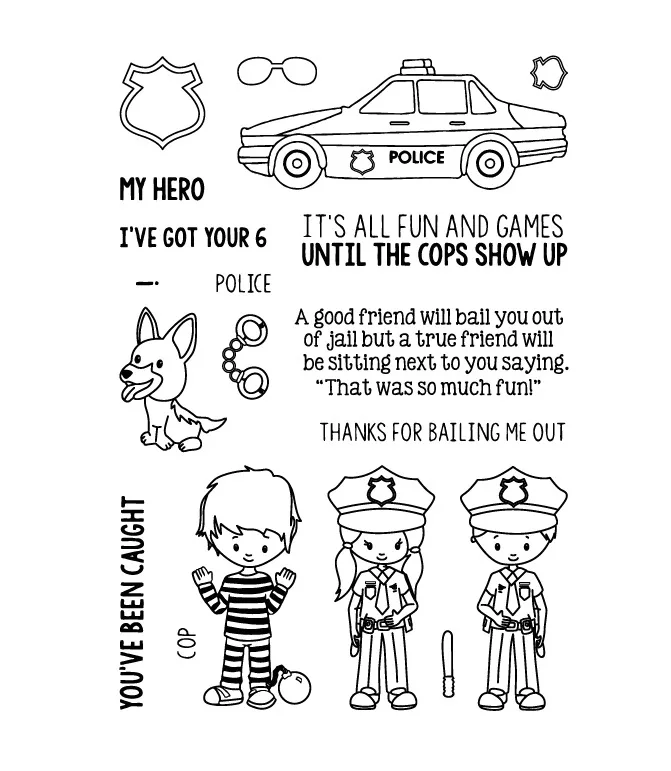 Полиция/прозрачные штампы для скрапбукинга DIY/изготовление карт/рождественские