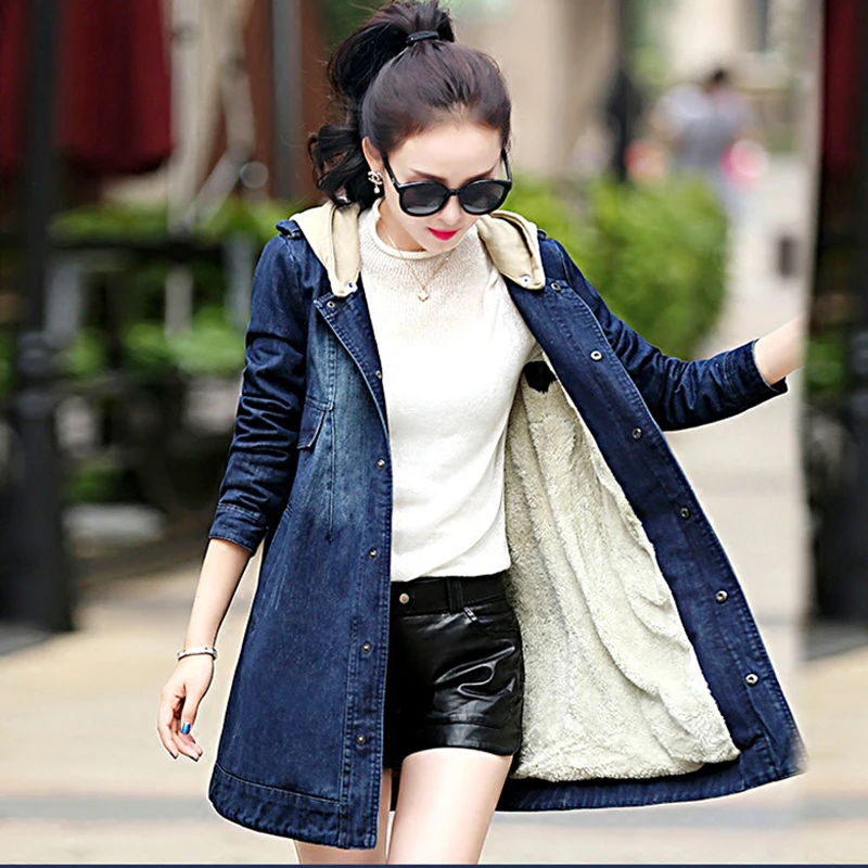 Женская Весенняя ковбойская куртка S 4XL 2020 Повседневная Толстая джинсовая