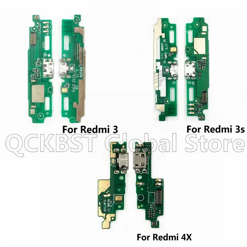 Для Xiaomi Redmi 3 3S 4X usb зарядное устройство Порт док-станция разъем гибкий кабель с микрофоном