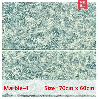 Marble-4 70cm x 60cm 3d стерео наклейки на стену спальня обои самоклеющиеся гостиная фон стены водостойкий поролон декоративные наклейки на стену - Цвет: Marble-4 70cm x 60cm