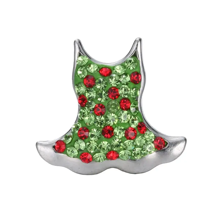 10 шт. сплав + кристаллы форма платья кнопки бусины для Скрапбукинг поделки шитье