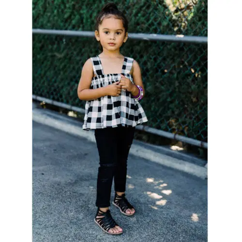 Модный детский нагрудник из 2 предметов для малышей топы девочек жилет длинные