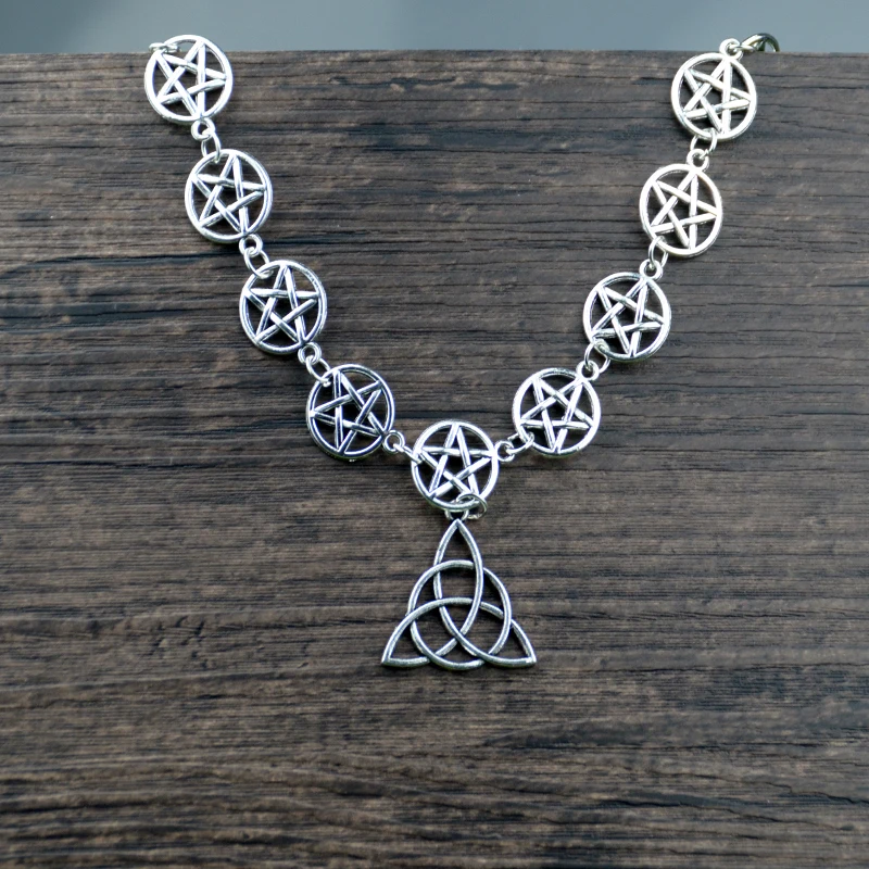 1 шт. мульти звезда сельтика падение Викканская Подвеска Ожерелье пентаграмма