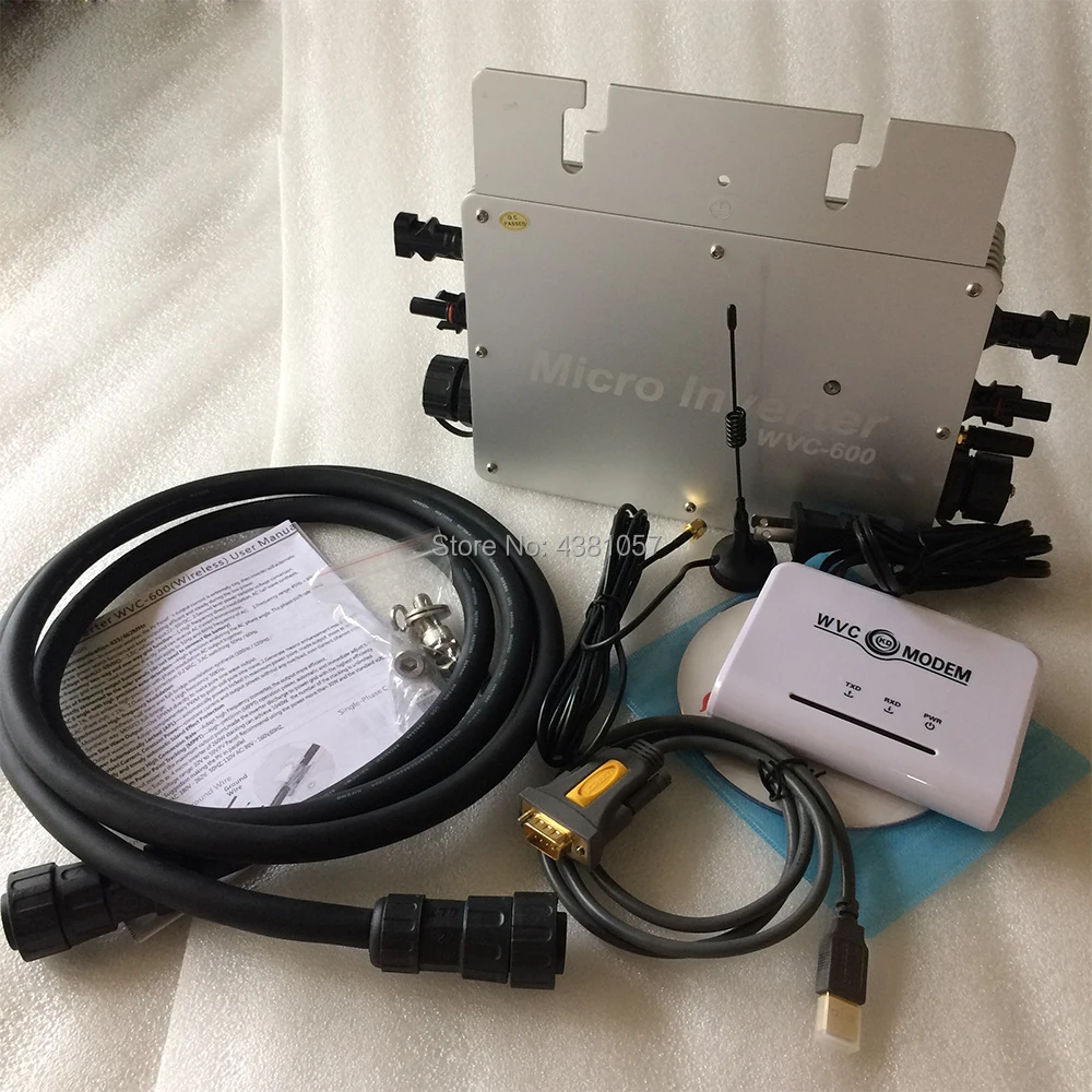 Модем wvc & 600W солнечный grid tie Инвертор 22 50VDC к AC110V/230V MPPT водонепроницаемый чистая
