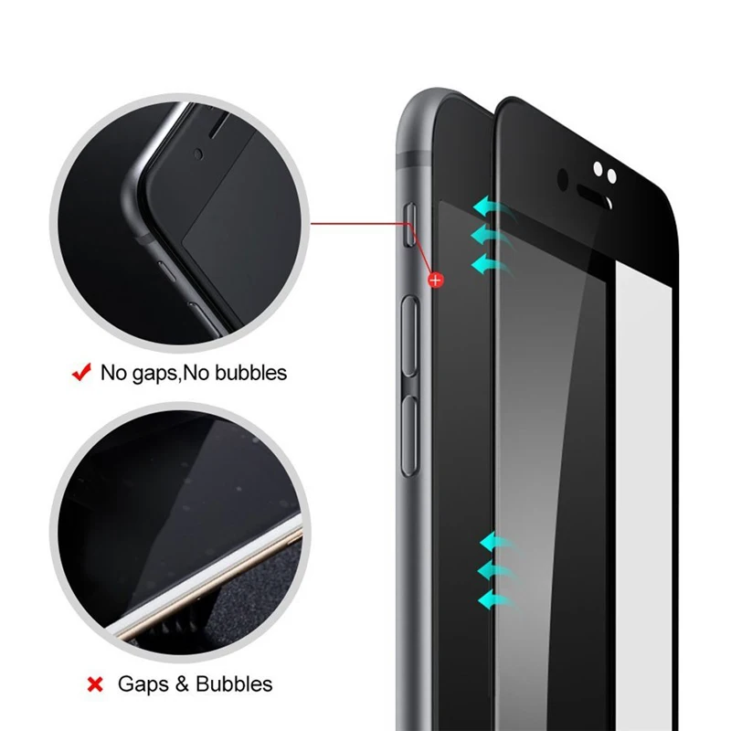 10 шт 3D изогнутое углеродное волокно мягкий край закаленное стекло для iPhone 8 Plus7 6S 6