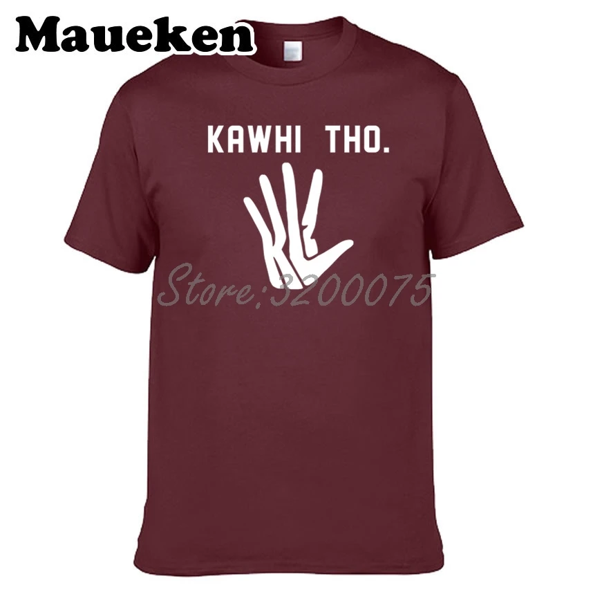 Мужская футболка с круглым вырезом Kawhi Leonard KAWHI THO 2 MVP KL2 Los Angeles W17072806|t shirt men|t shirtshirt men