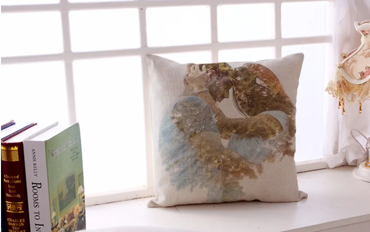 1 Piece Famous Designer Hug Cushion Cover Decorative Home Decor Chair Sofa Throw Pillows Case 45x45cm Abstract Portrait Painting | Дом и сад