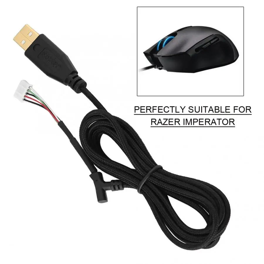 Новый кабель для мыши Замена 2.19yd плавная работа USB razer Imperator |