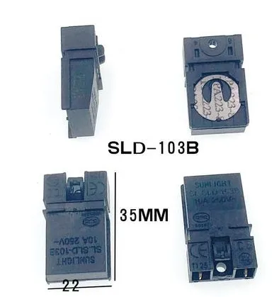 2 шт./лот SLD-103B 10 А 250 В T125 термоэлектрические фитинги для чайника переключатель