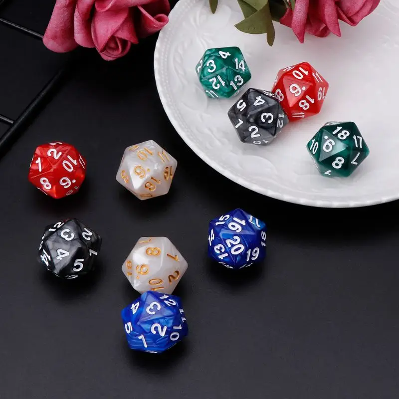10 шт./компл. 20 кубика D20 многогранные кубики для подземелья и дракон D &amp ролевые