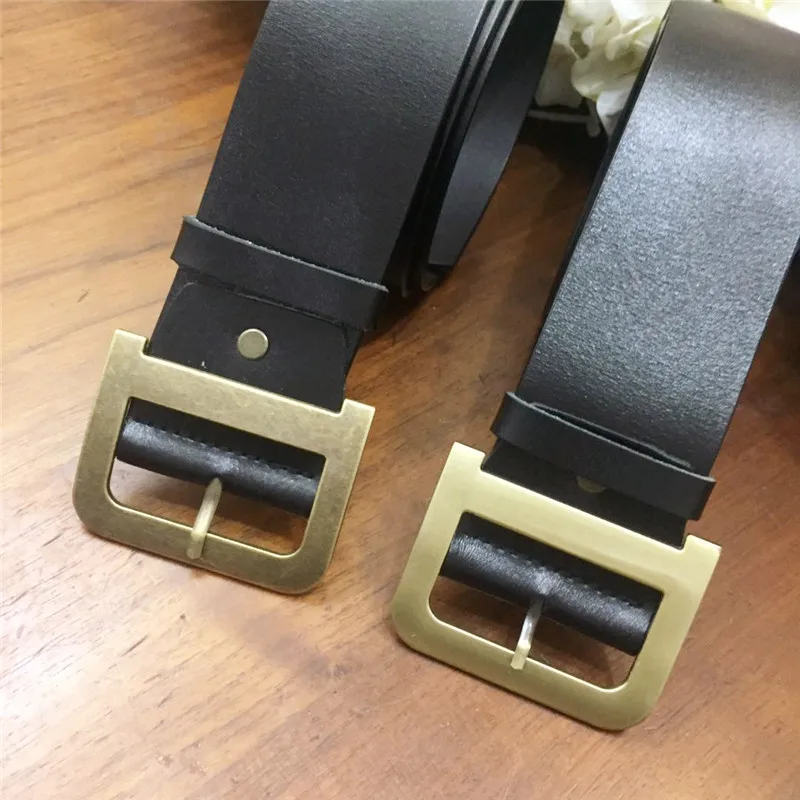 Ремень из натуральной кожи с металлической медной пряжкой 2019 см 100 | Ремни