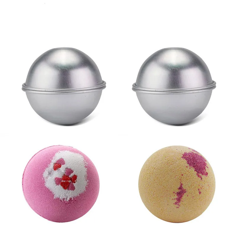 

1Pc Half Bath Bomb Mold 3D Bath Salts Ball Sphere Metal Aluminum Alloy Bathing Tool Shape DIY Accessories Creative Mold