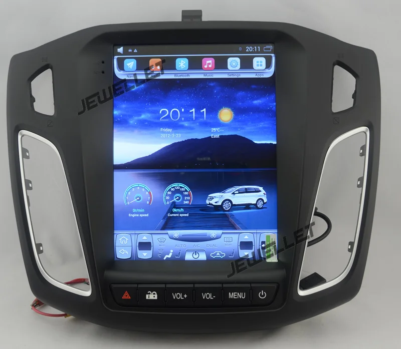 10," tesla стиль вертикальный экран Восьмиядерный Android 8,1 Стерео gps навигация для ford Focus C Max 2012