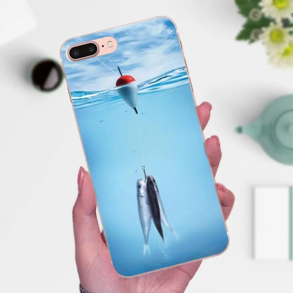 Мягкий ТПУ чехол для Apple iPhone X XS Max XR 4 4S 5 5C 5S SE 6 6S 7 8 Plus Bass Fishing | Мобильные телефоны и