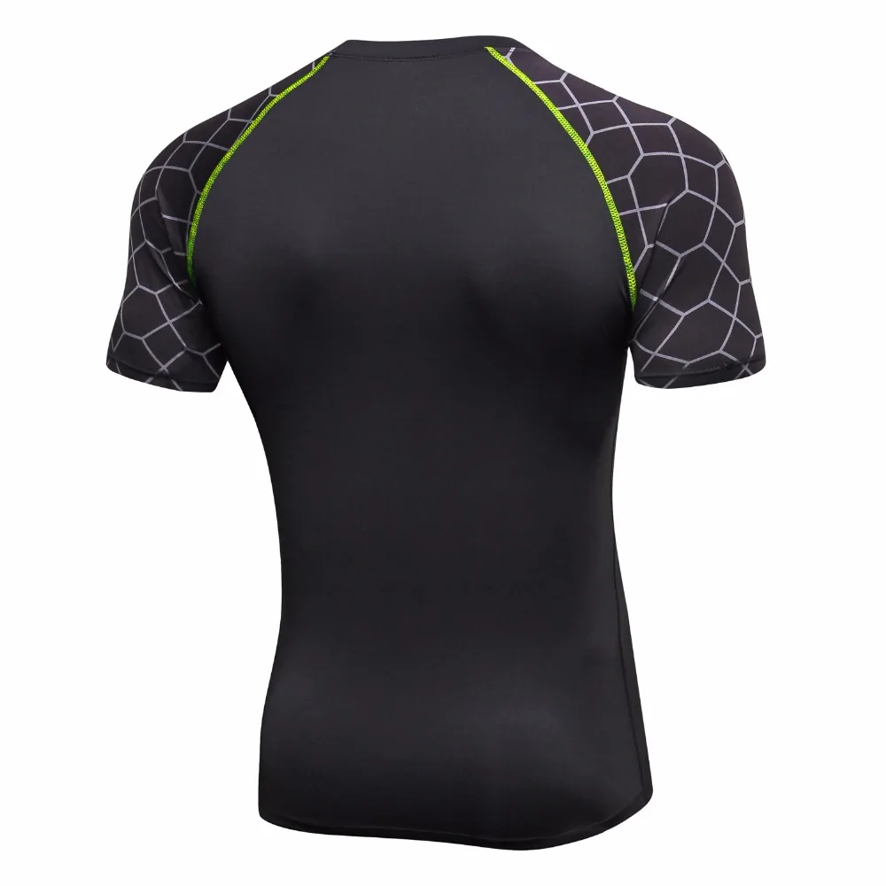 Для мужчин футболки сухой подходят колготки Фитнес Running мужские короткий рукав