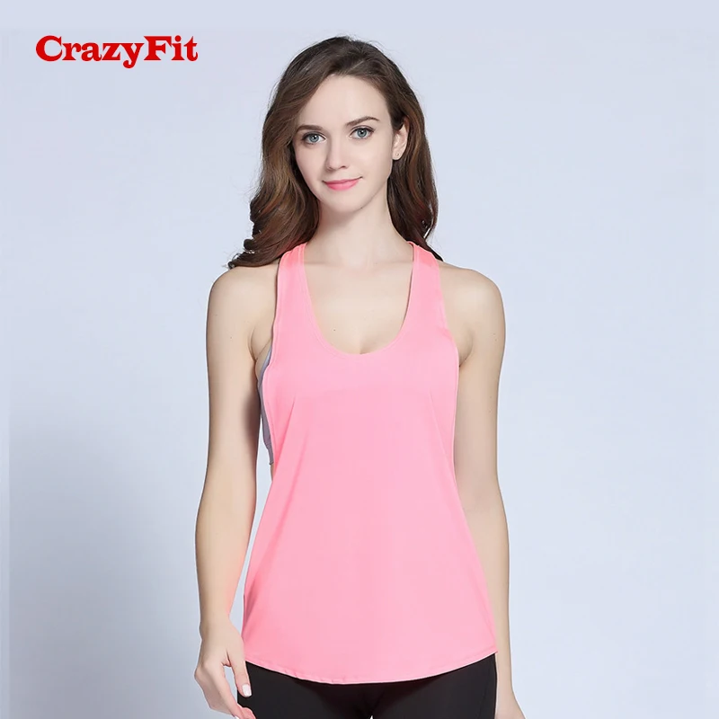 CrazyFit 2018 Спортивная безрукавка жилет рубашка без рукавов Для женщин Фитнес