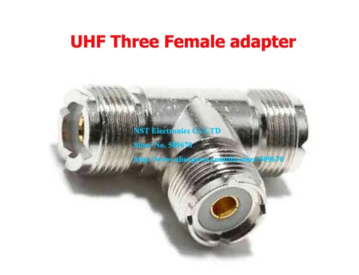 Бесплатная доставка/2 шт/Высокое качество коаксиальный разъем UHF Три женские T