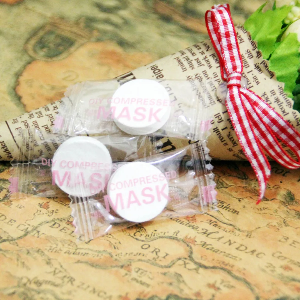 Одноразовые спрессованные маски для лица женщин сделай сам бумага ухода за