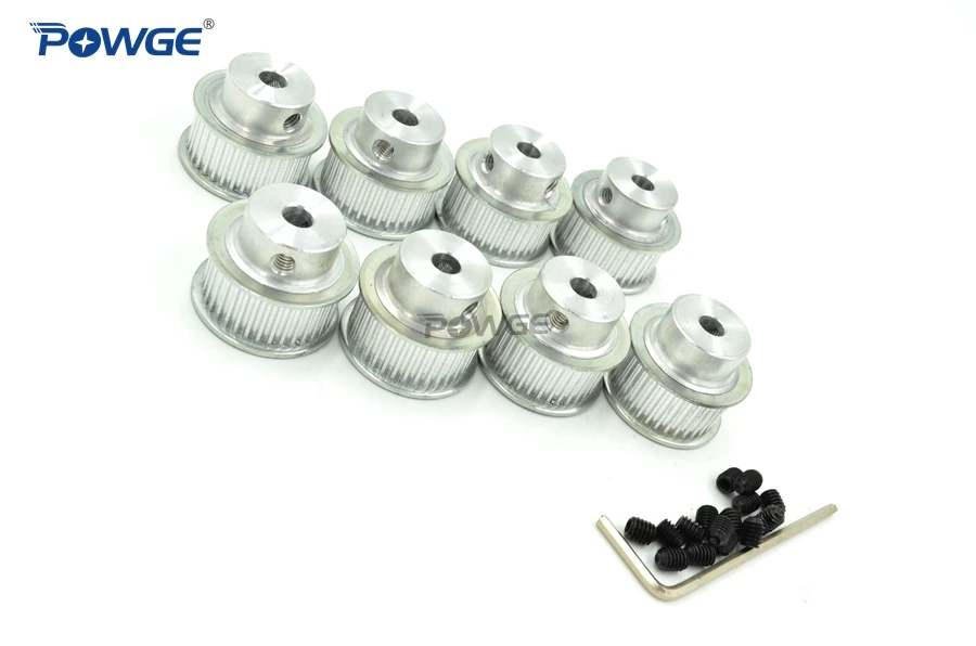 POWGE 10 шт. 40 зубцов 2 м 2GT синхронный шкив отверстия 5 мм 6 35 8 для ширины 9 2MGT GT2