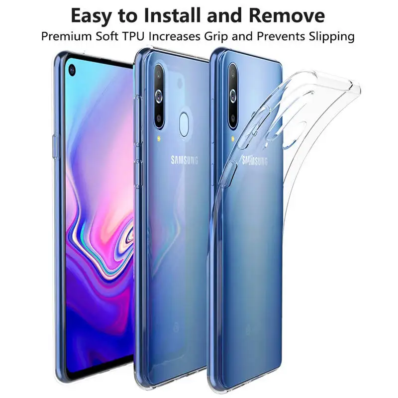 Чехол для Samsung A9 Pro 2019 силиконовая прозрачная задняя крышка чехол телефона Galaxy G887N