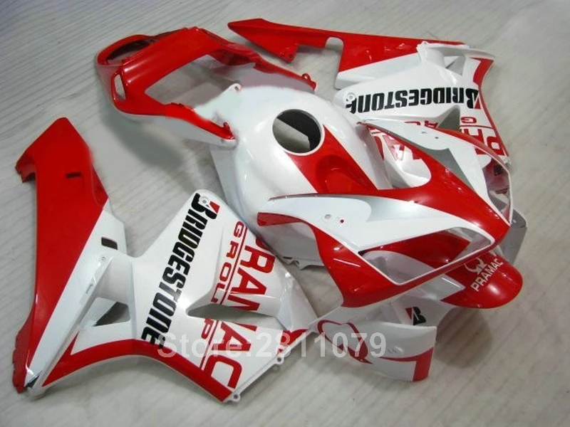 Литье под давлением ABS пластик обтекатель комплект для Honda CBR600RR 2003 2004 белый