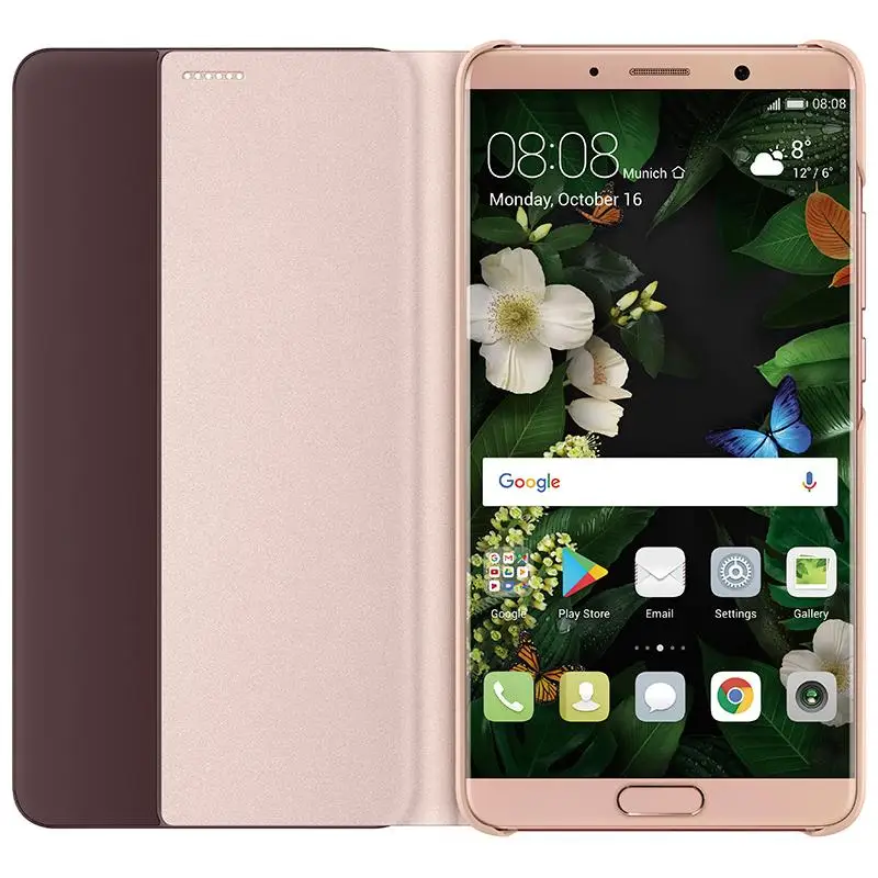 Оригинальный официальный флип чехол Huawei Mate 10/Mate 10 Pro умный с окошком из