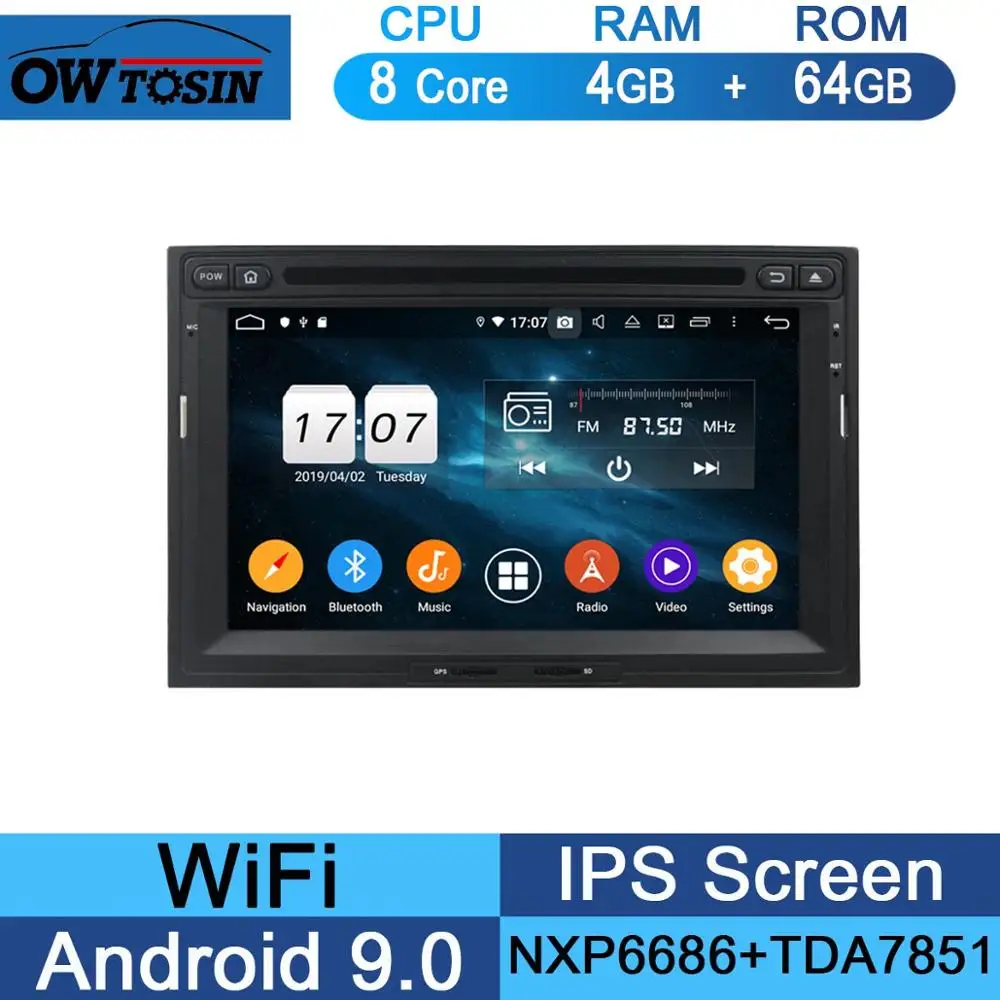 64G " ips 8Core 4G+ 64G Android9.0 автомобильный dvd-плеер для peugeot PG 3008 5008 Partner/Citroen Berlingo DSP радио gps Parrot BT ADAS - Цвет: 64G