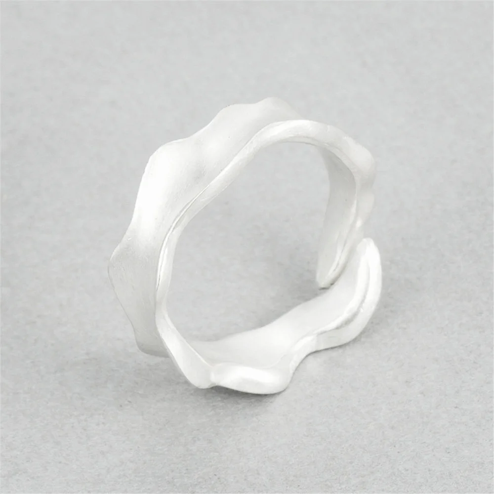 one piece leaf ring 100% 990 silver Jewelry Vintage Adjustable rings for women gift | Украшения и аксессуары
