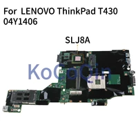 kocoqin laptop motherboard for lenovo thinkpad t430 t430i mainboard 00hm303 04y1406 04y1934 slj8a