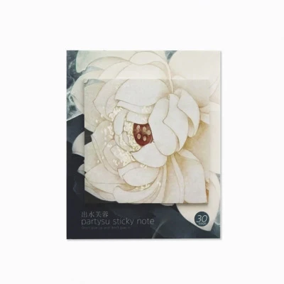 Hibiscus Милый Фламинго мраморный блокнот для заметок, липкая закладка для заметок, студенческий планировщик, наклейки для записей, канцелярские, офисные заметки, Новинка - Цвет: Hibiscus
