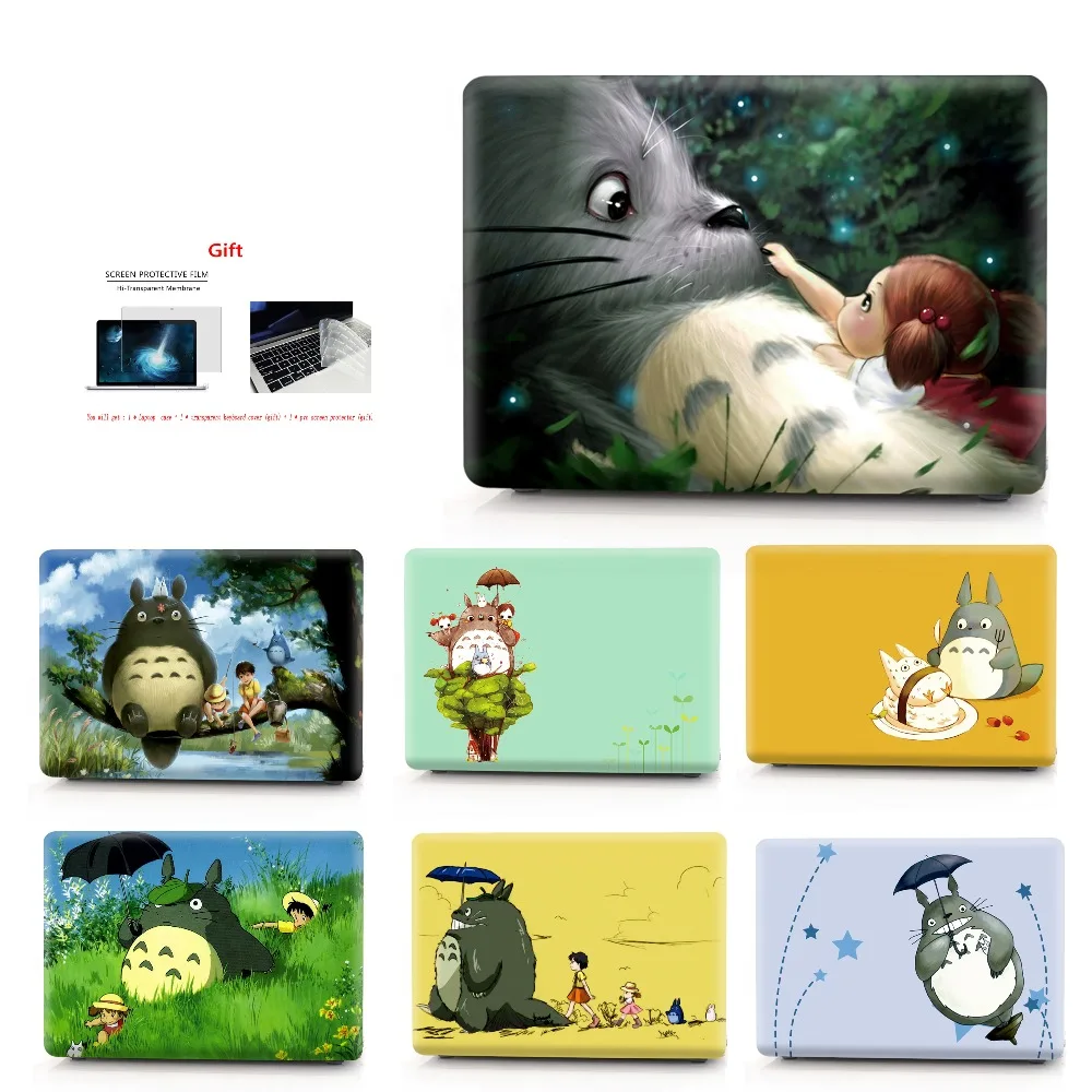 Чехол Totoro для ноутбука с цветным принтом Apple Macbook Air Pro Retina M1 Chip 11 12 13 15 16 дюймов