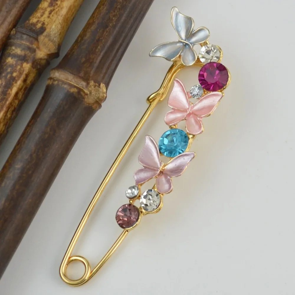 Роскошные Романтические Золотые металлические милые ювелирные изделия Стразы 3