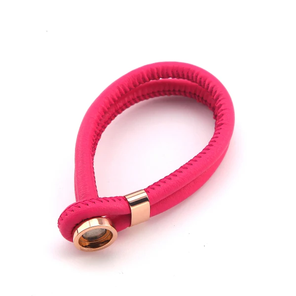 Vinnie Design Jewelry 22cm Luxury Genuine Leather Bracelet fit for Magnet Interchangeable Crystal Coin | Украшения и аксессуары