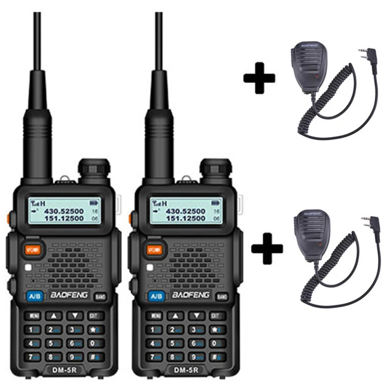 Add 2 mic speakers baofeng DM-5R DM 5R DM5R для DMR cb цифровая комплект рация 2 шт 10 км автомобильная портативная рации ham радиостанция трансивер baufeng двухдиновая магнитола радиостанции boafeng двухдиапазонная uhf vhf радиолюбитель - Цвет: Add 2 mic speakers