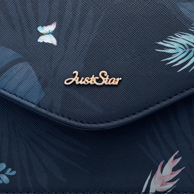 JUST STAR женские Сумки из искусственной кожи Дамский модный цветок Печать Tote