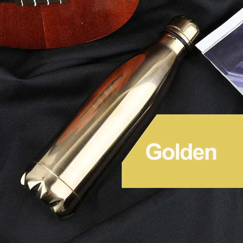 500ML Thermos cup Stainless steel thermos coffee mug Outdoor Sports Double Wall Drink Water Cup Vacuum flask for water bottle | Дом и сад
