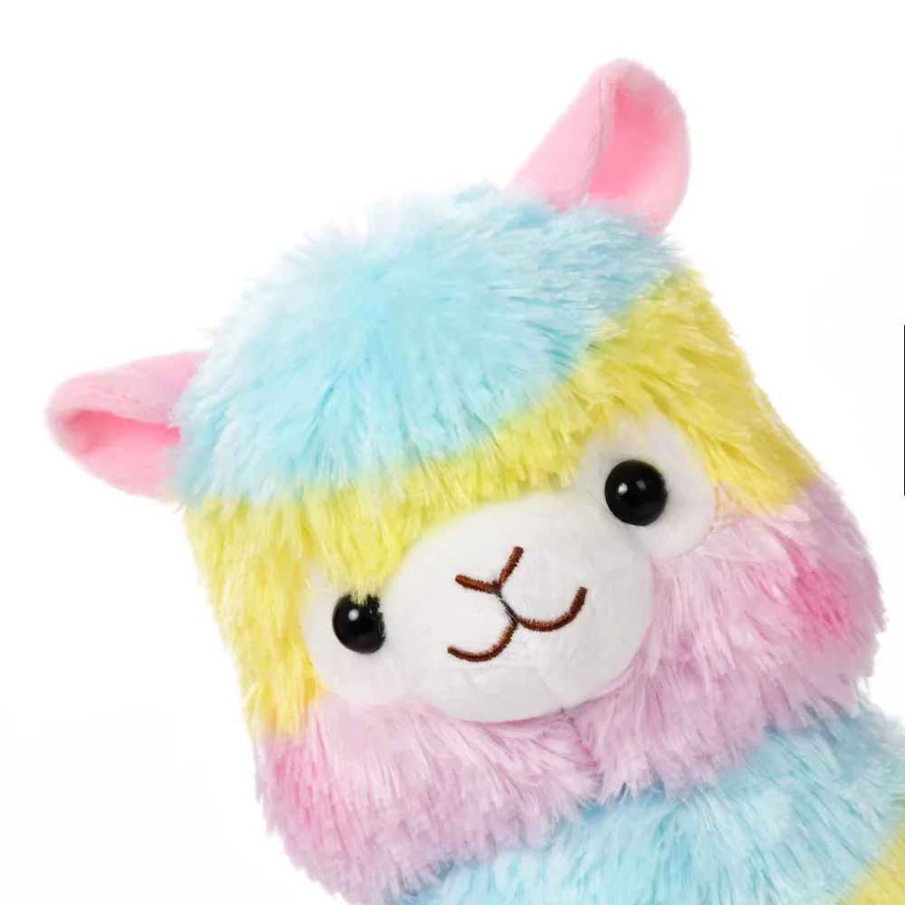 Милый брелок для ключей из альпаки Радуга Alpacasso Kawaii овечка лама мягкая плюшевая игрушка кукла рождественский подарок подвеска плюшевый брелок для ключей