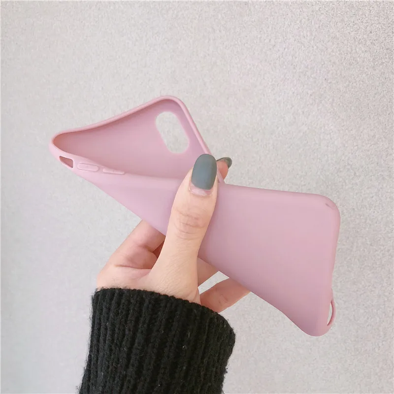 Fashion Candy Color Wrist Strap Hand Band Soft Silicone Couples Case For iphone X XS Max XR 6 6S 7 8 Plus Stand Phone Cover |