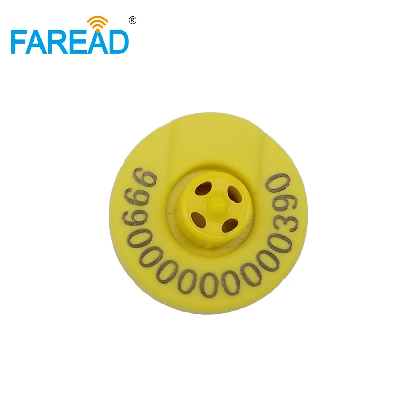Ушная RFID-бирка x80pcs для отслеживания животных ISO11784 ISO11785 сертификация ICAR 134 2 кГц