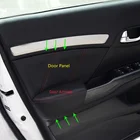 4 шт., защитные накладки на внутреннюю панель двери из микрофибры для Honda Civic 9 поколения 2012 2013 2014 2015