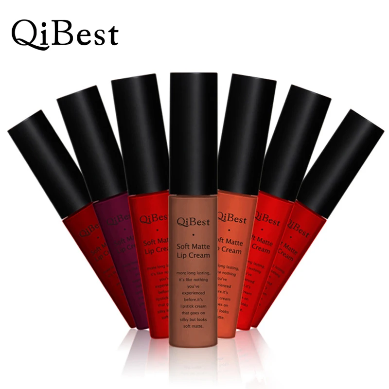 Qibest 34 Цвета губная помада Serie1 жидкая красота косметический макияж стойкий
