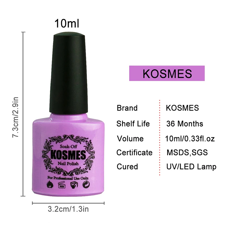 Специализированная 10 мл KOSMES 40536 ногтей принтер гель для из светодиодов