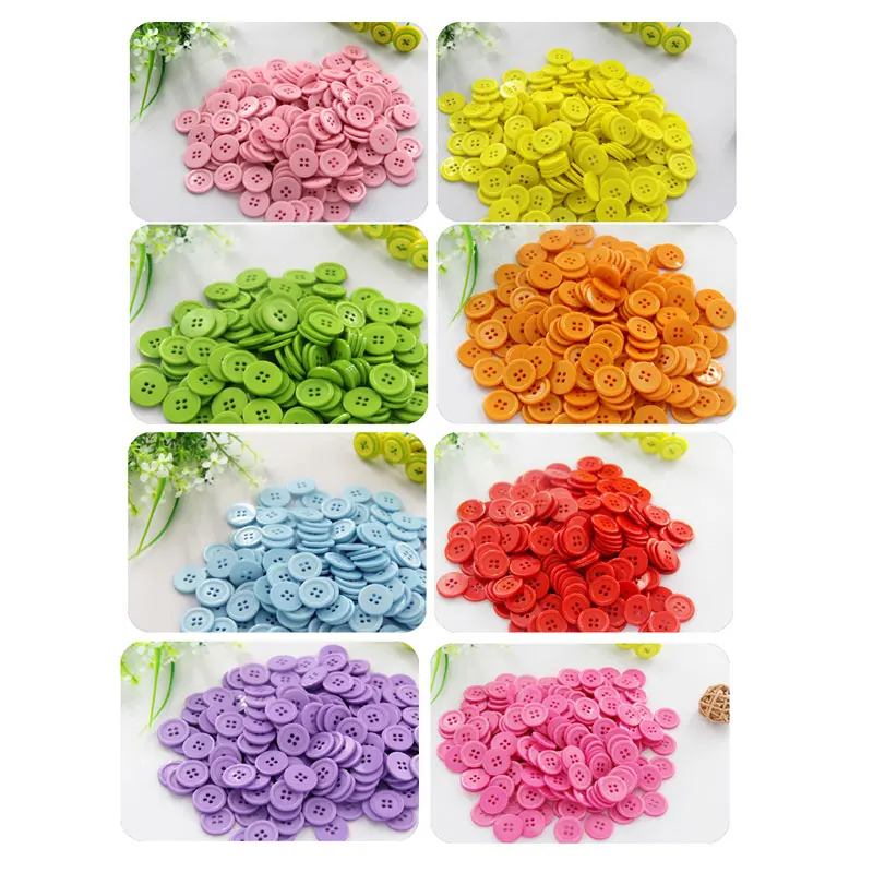 Круглые полимерные миниатюрные крошечные пуговицы разных размеров 100 шт. швейные