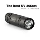 Конвой S2 + черный УФ 365nm светодиодный фонарик Nichia 365UV внутри op-отражатель флуоресцентных агентов обнаружения