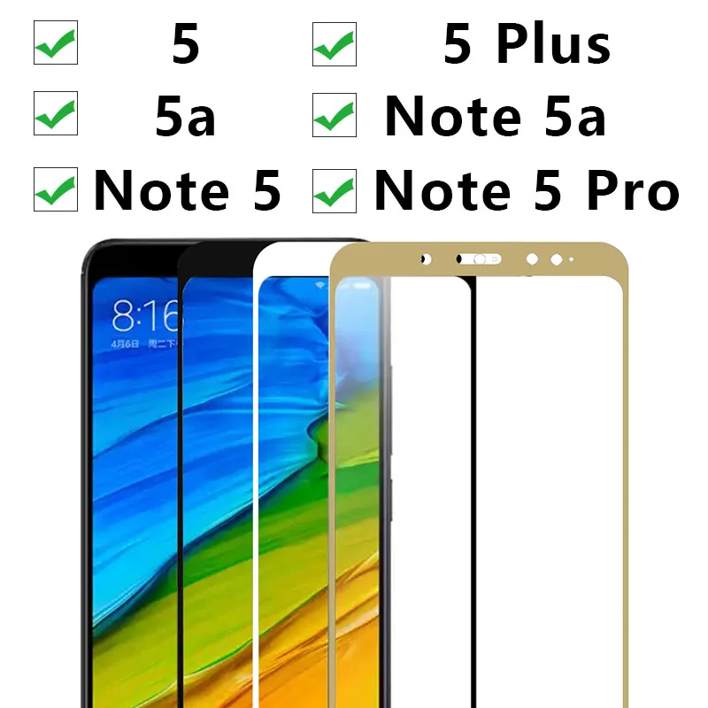 Защитное стекло для Xiaomi Redmi 5 Plus на Ksiomi Note 5a 5 A Pro A5 Закаленное стекло Защитная пленка для экрана 5plus Note5 9h