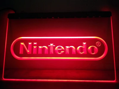 LH021-игровая светодиодная неоновая светосветильник вывеска Nintendo | Дом и сад